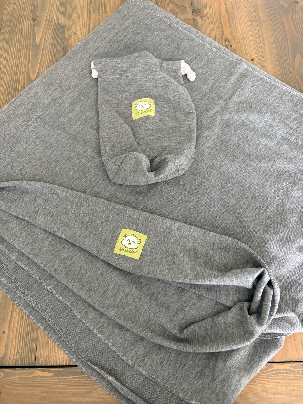 KeaBabies Grey Knit Wrap